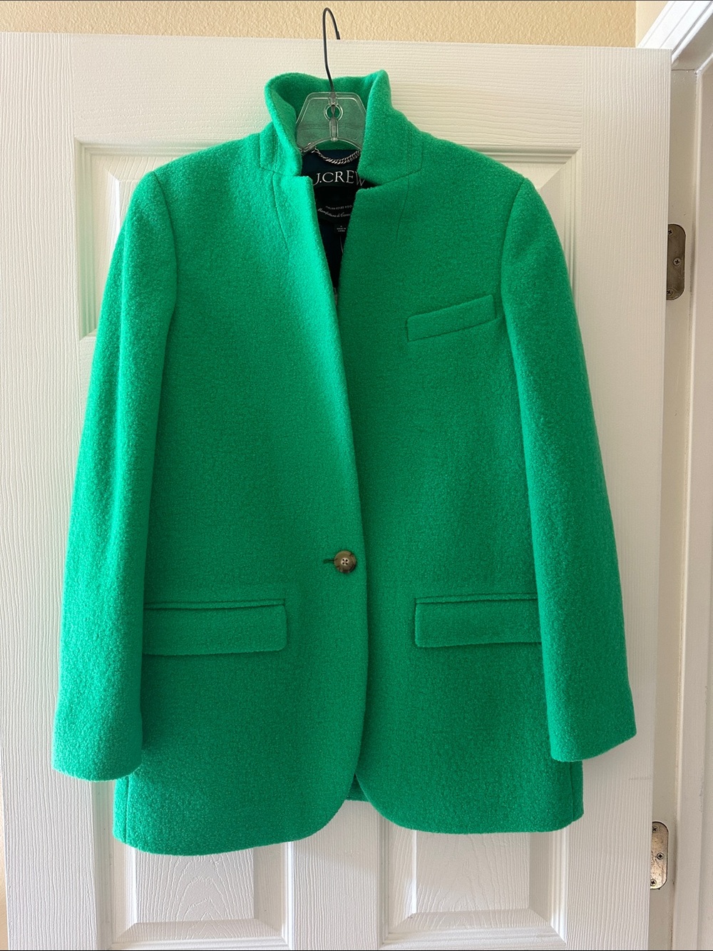 J Crew Italian Boiled Wool Coat